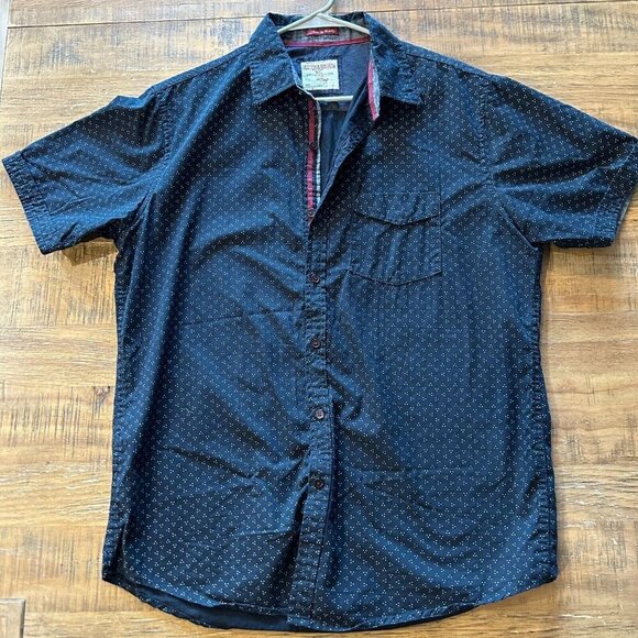 HUDSON & BARROW NYC Short Sleeve Dress Shirt Size L 100% Cotton - Picture 1 of 7